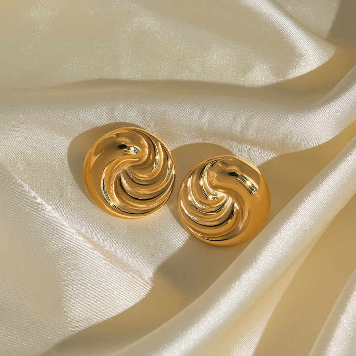 Luxe Spiral Stainless Steel Studs