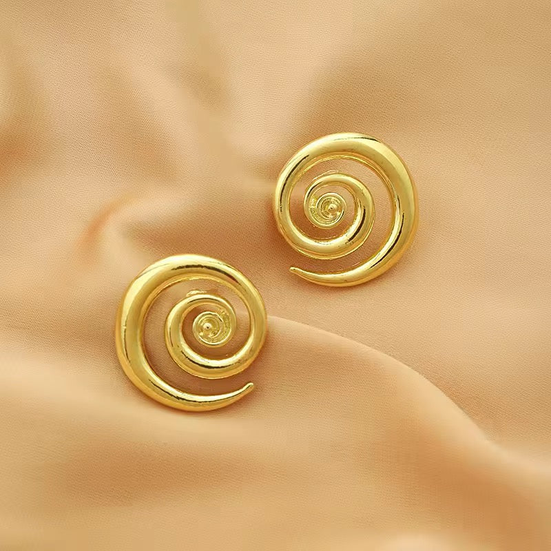 Spiral Stud Earrings