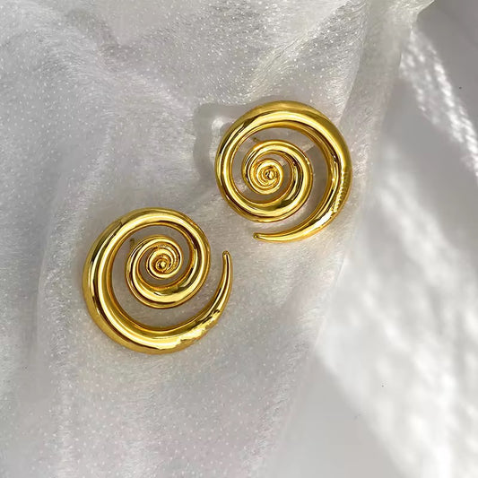 Spiral Stud Earrings