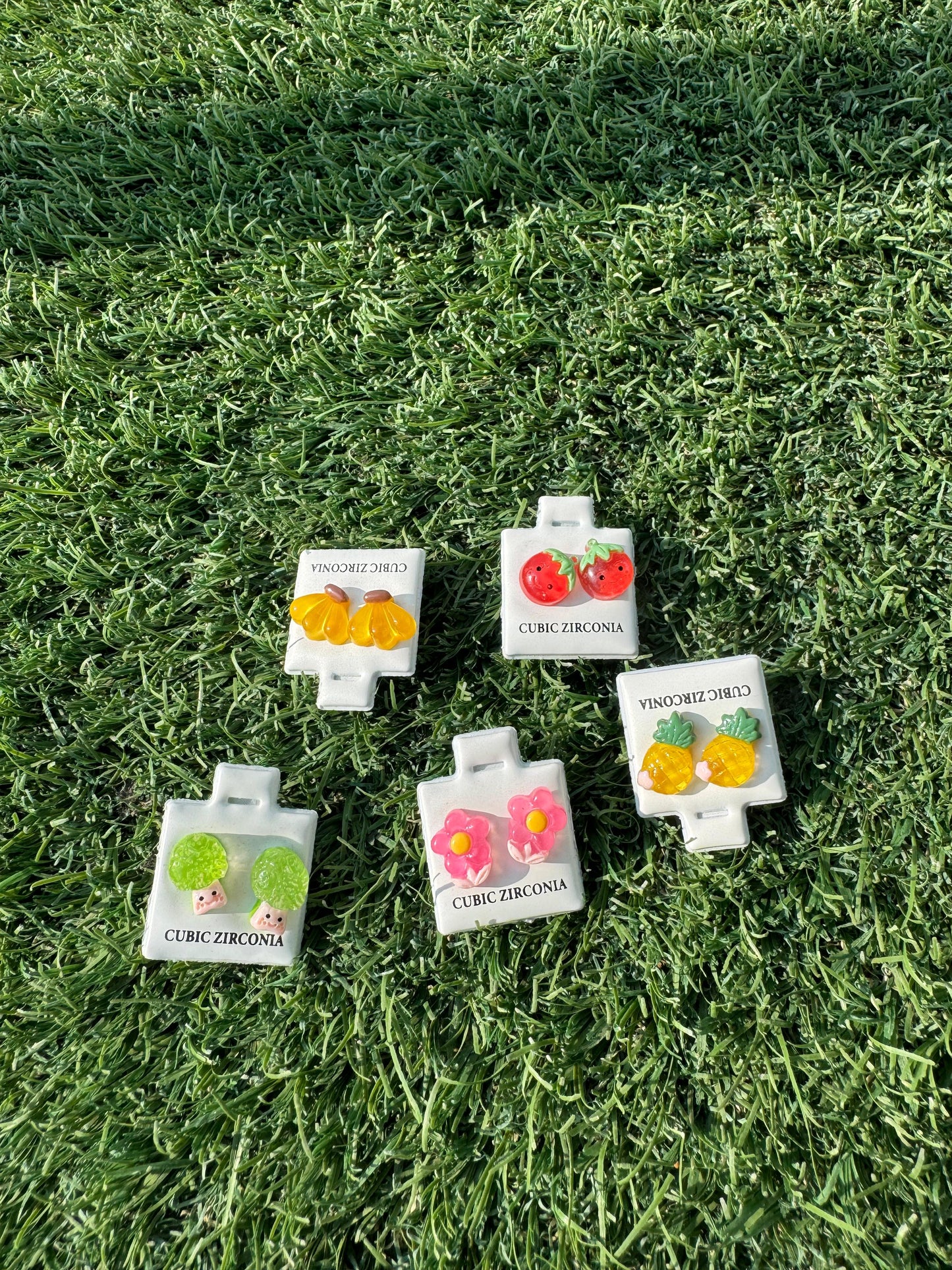 Fruity Delight 5-Piece Ear Stud Set