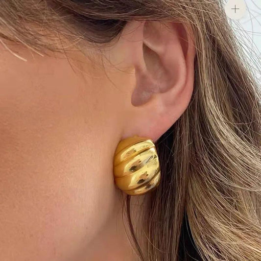 Croissant Hoop Earrings